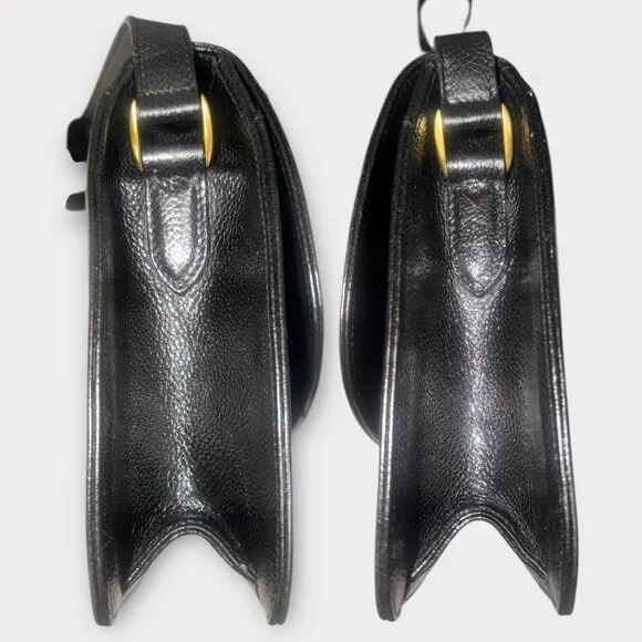 VTG Coach Madison Royalton Bag 4403 Black Caviar Leather Flap Turnlock 90s Italy - Picture 6 of 12